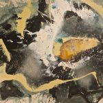 Space Polyphony II.Medium: Paintings, mixed media on paper. Size: 30 x 44 in. (76.2 x 111.8 cm.)