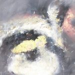 Yellow Strip , 1987. Medium: mixed media painting. Size: 50 x 62 cm. (19.7 x 24.4 in.)
