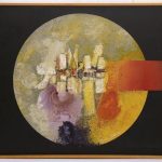 Proyección esférica, 2000. Medium: Acrylic on canvas. Size: 106.5 x 127 cm. (41.9 x 50 in.)
