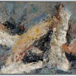 Pictogram mirage, 1984. Medium: Acrylic on canvas. Size: 101 x 180 cm. (39.8 x 70.9 in.)