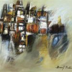 Ciudad flotante, 1966. Medium: oil on canvas. Size: 20 x 24 in. (50.8 x 61 cm.)
