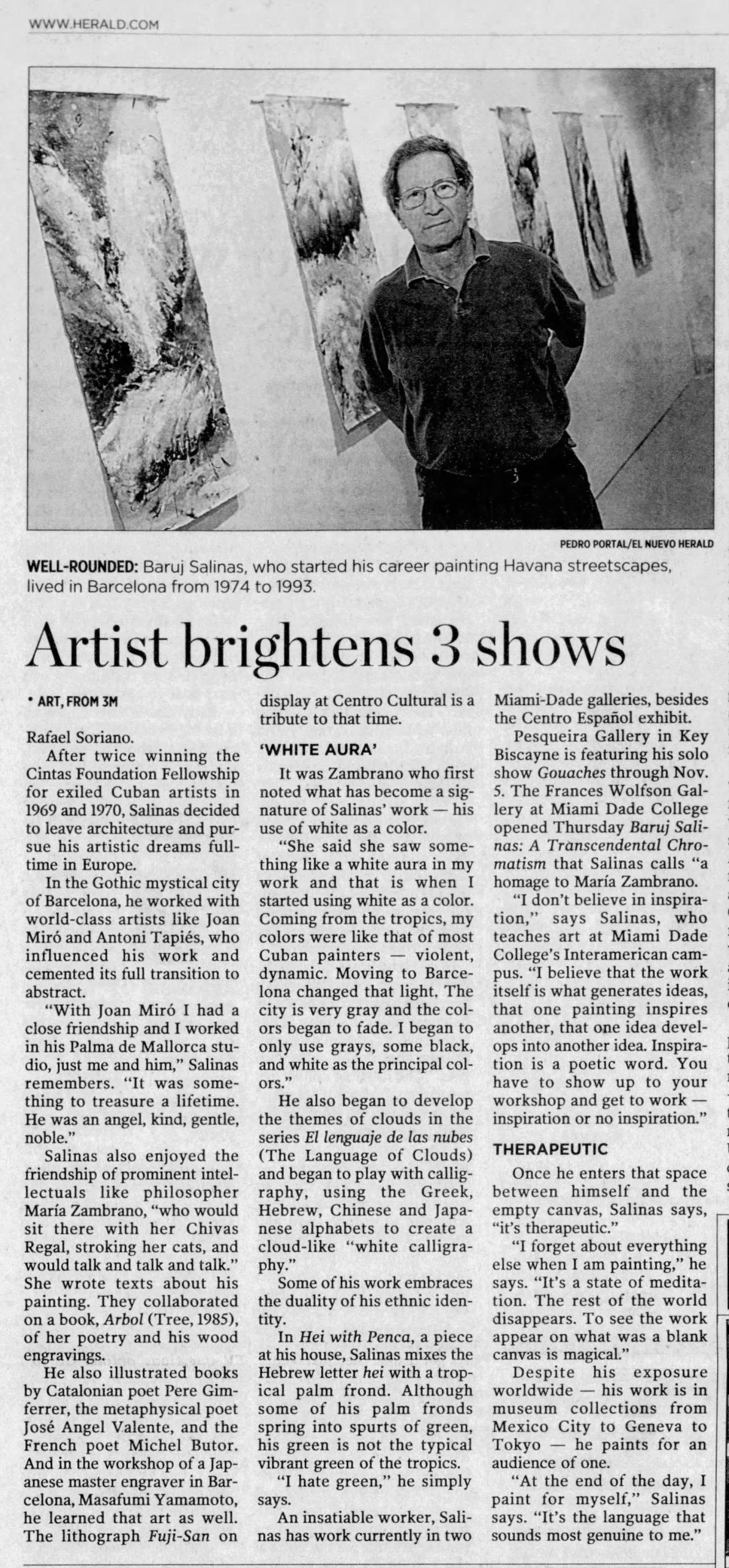 Baruj Salinas Miami Herald 2004